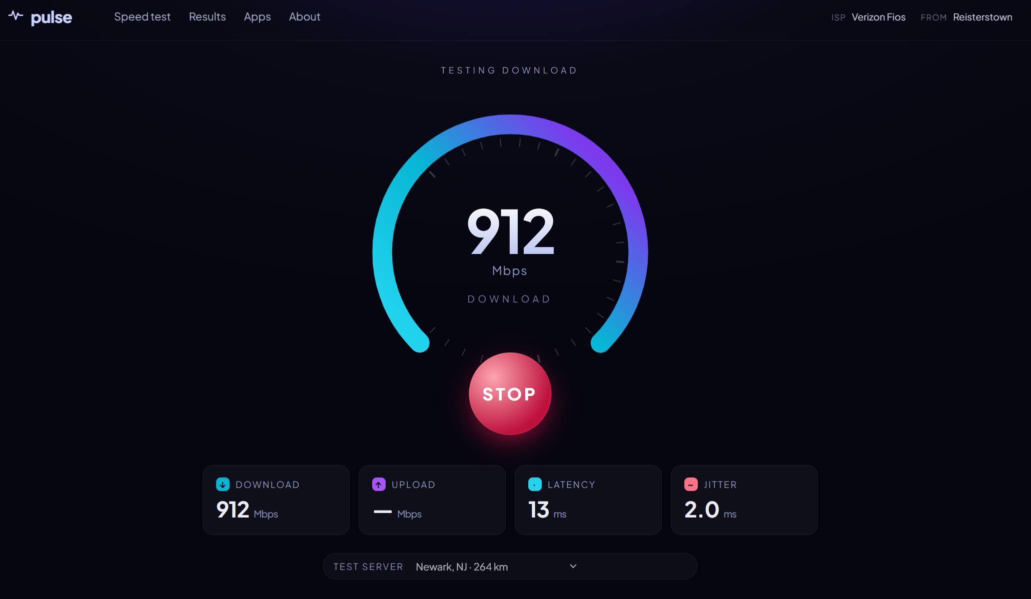 Consumer speed test web app powered by the CoverageMap library